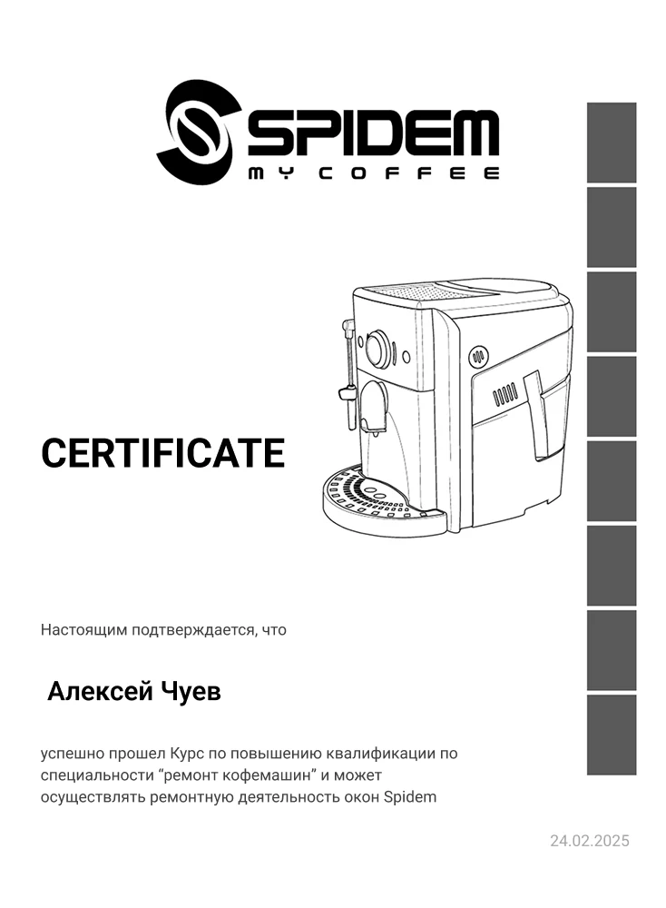 Сертификат мастера