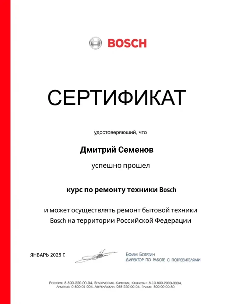 Сертификат мастера