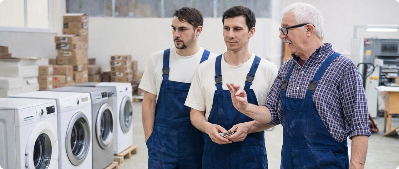 Мастера «Дельта Мастер» прошли переобучение по ремонту стиральных машин и электронных модулей управления